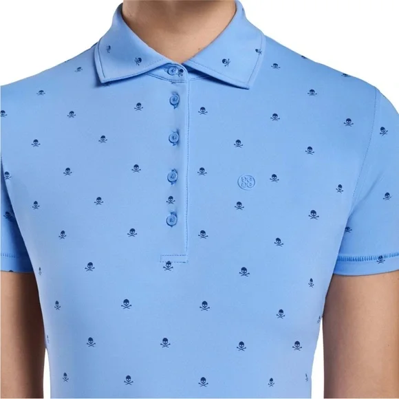 G/FORE Skull & T’s Killer Polo Women’s Large Performance Stretch Wicking Golf - Picture 3 of 13